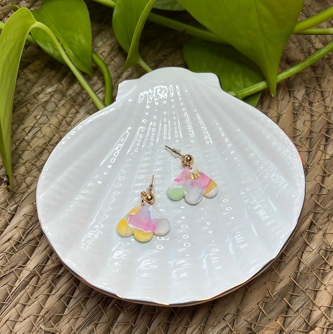 Watercolour Flower Petal Mini Dangles