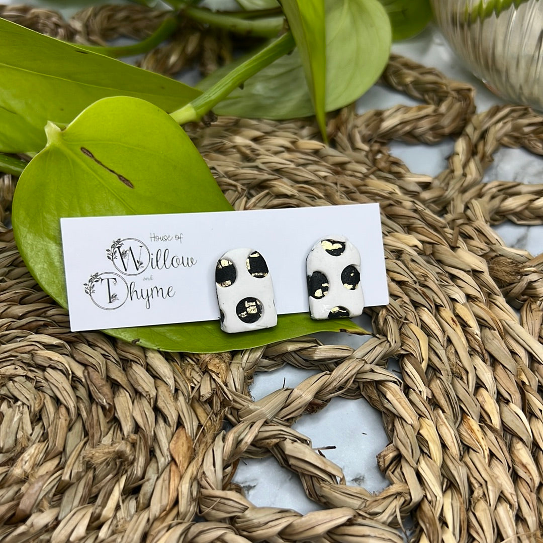 Midnight Speckled Mini Arch Studs