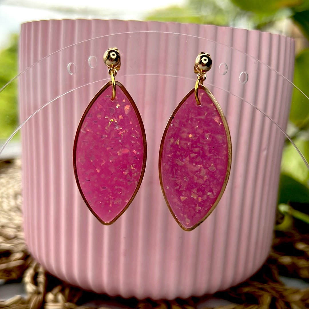 Pink Opal Dangles