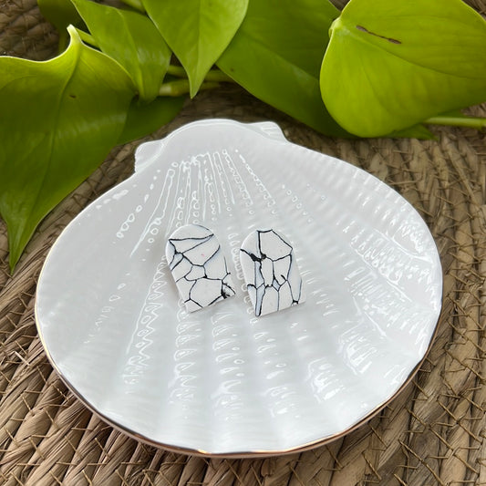 Marbled (Matte) Large Arch Studs