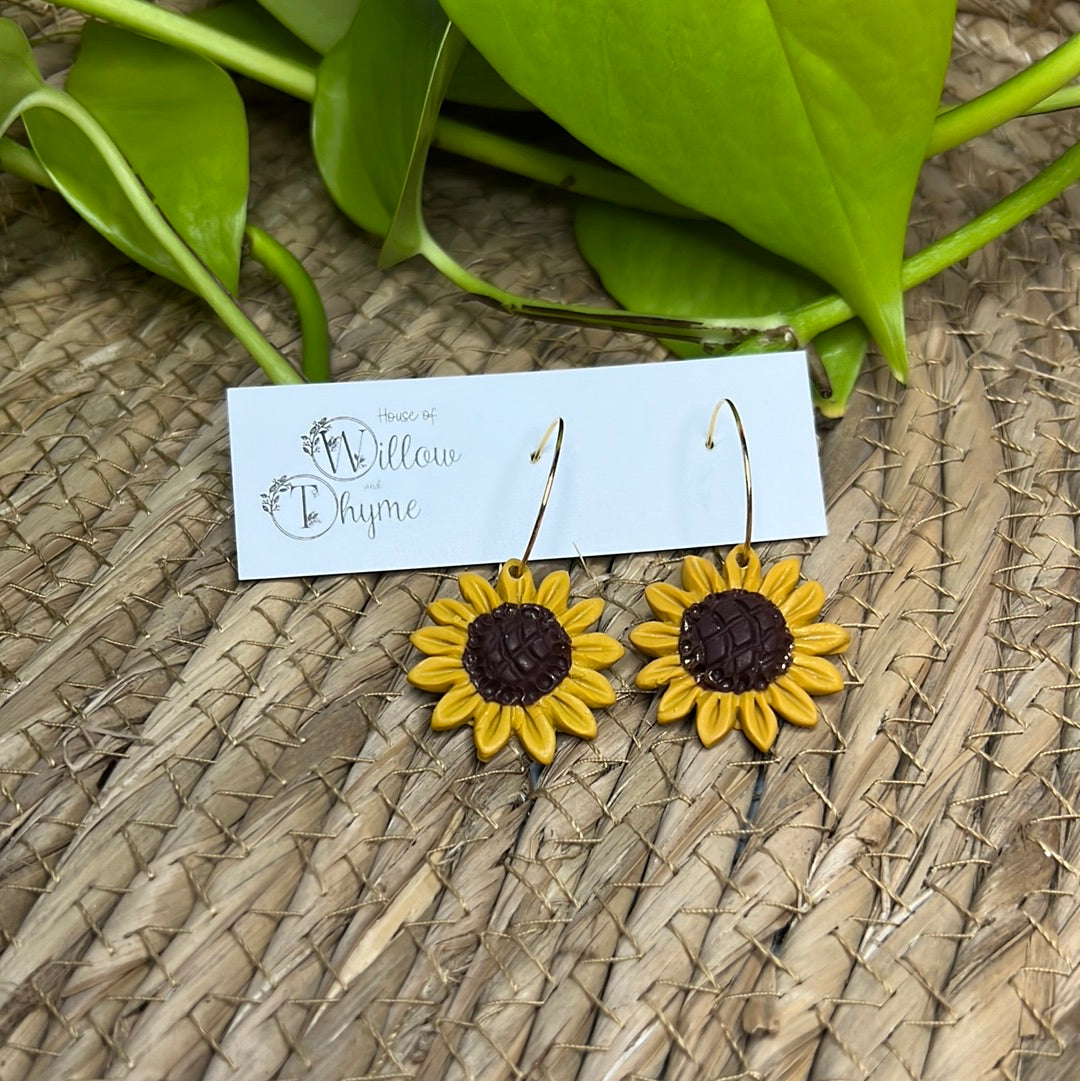 Summer Garden Sunflower Hoops