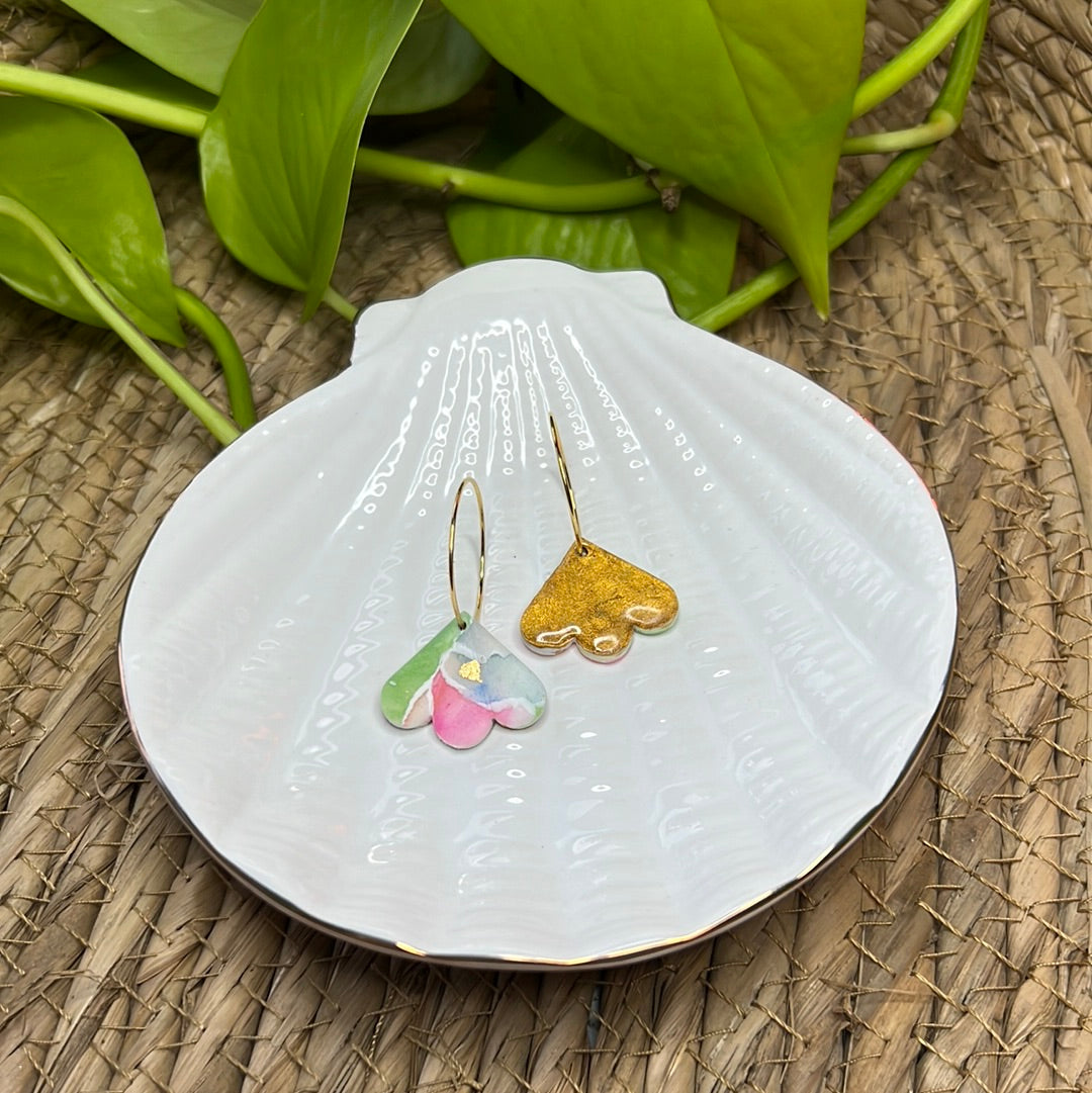 Watercolour Flower Petal Mini Dangles